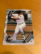 2019 Bowman Draft #BD-74 Peyton Burdick Miami Marlins Baseball Card