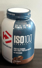 DYMATIZE ISO 100 WHEY PROTEIN POWDER ISOLATE, GOURMET CHOCOLATE, 3 LBS Exp 03/27 15.75 per gallon