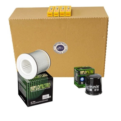 Service Kit For YAMAHA XJ600 N / S DIVERSION Oil|Air Filter 4 X NGK Plugs - Image 1 of 4