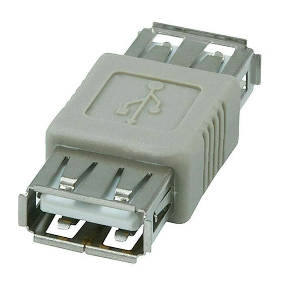 3 Pcs USB 2.0 Type A Female to Female USB2.0 F/F Coupler Coupling Joiner Adapter - Image 2 of 2
