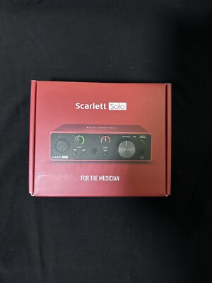 Focusrite Scarlett Solo 3rd Gen 2-Channel Pro Audio Interface - SCARLETT-SOLO-3G