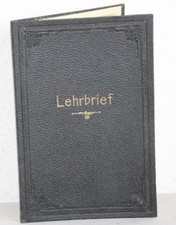 Gesellen-Prüfungs-Zeugnis LEHR-BRIEF 1919 - Damen Schneider (Heide)