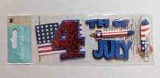Jolee's 4th Of July Fireworks USA Flag Scrapbooking Title Stickers