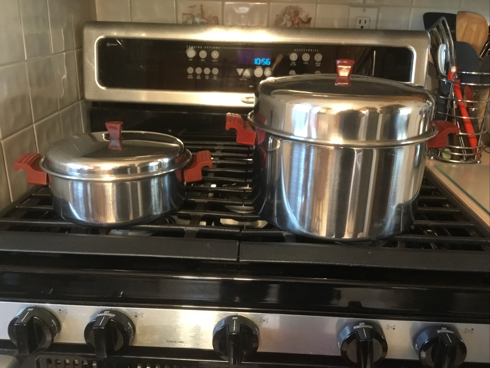 Vintage Stainless Steel Cookware 2qt 6qt Pots Lids