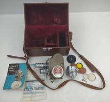 Bell and Howell 134 8mm Movie Camera With Case and Extras -As Is Parts / Repair