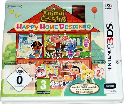 Animal Crossing Happy Home Designer + carta Nintendo 3DS Nuevo España precintado - Imagen 1 de 2