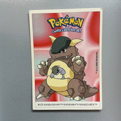 2000 Dunkin Boomer Pokemon Karten Sticker - # 115 Kangama / Kangaskhan