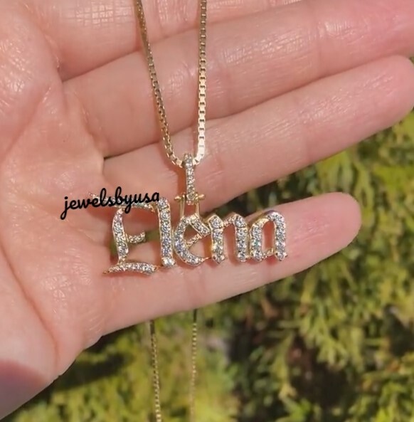 Custom Ct Genuine D/VVS Moissanite Any Name 