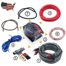4 Gauge Car Audio Cable Kit Amplifier Install Amp RCA Subwoofer Sub Wiring 2300W