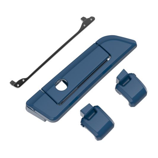 Reef Blue Tour Pack Hinges Latch Kit fit 14+ Harley Electra