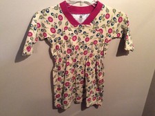 Girls TEA COLLECTION Beige and Pink Floral Dress Outfit Size 4