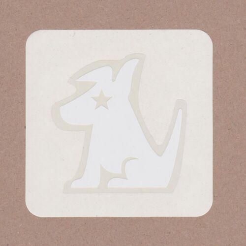 Sirius Satellite Radio Dog Window Decal White Adhesive sticker  ORIGINAL Sirius - Afbeelding 1 van 1