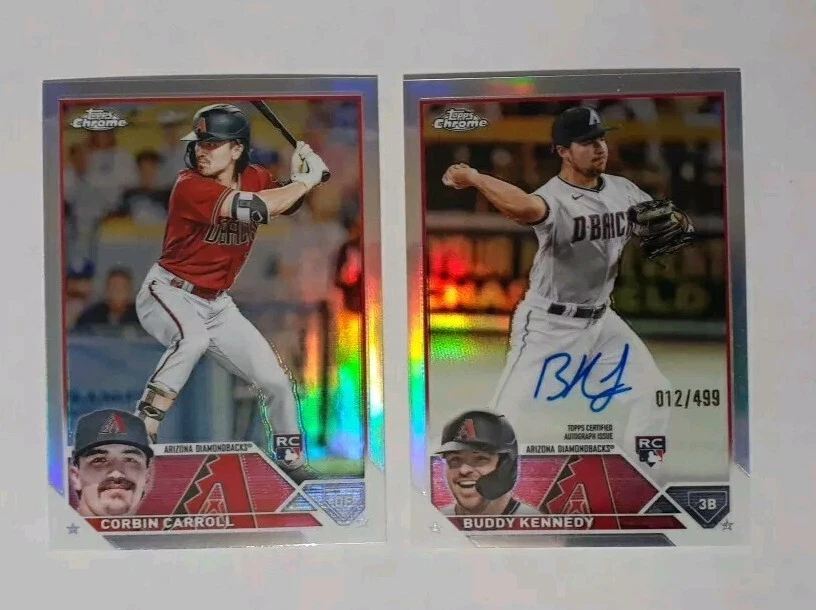 Lote de equipo refractor autógrafo Topps Chrome Arizona Diamondbacks 2016-2023 Foto 2 de 4