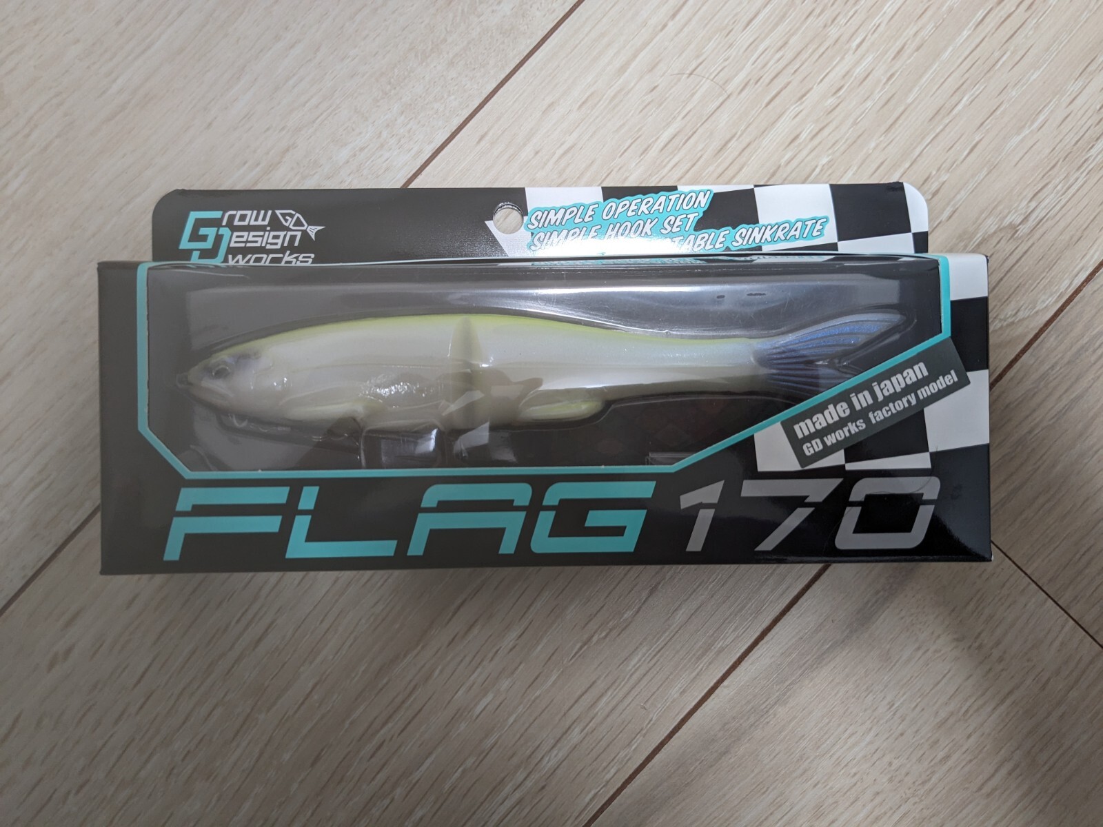 Grow Design works FLAG 170 #012 Lemon Crystal 2 Swimbait Soft Body 177mm 33g New - Image 1