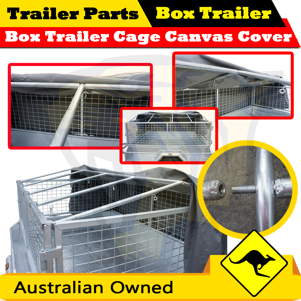 7X4 BOX TRAILER CAGE CANVAS COVER (600mm) Heavy Duty Canvas 2 FOOT 7x4's NEW eBay