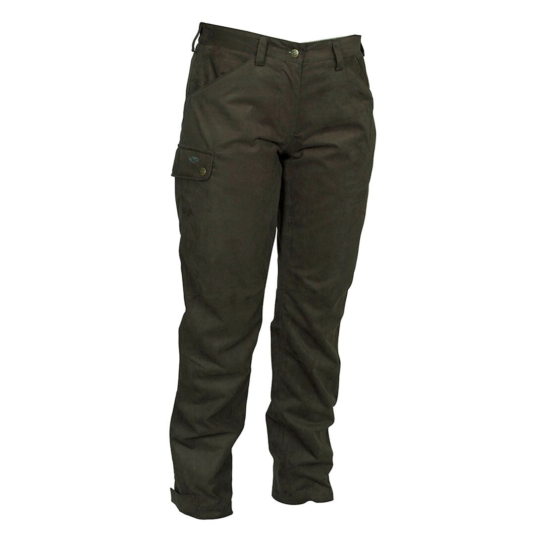 Hoggs of Fife Rannoch Ladies Waterproof Field Trousers In Field Green - 18