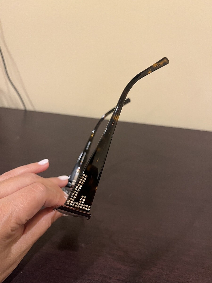 NEW Fendi F602R 700 Copper Brown Crystals EYEGLASSES GLASSES