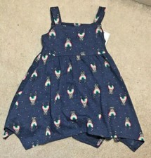 Disney Minnie Mouse Rainbow Blue Tank Dress-Girls Sizes 12mos or 18mos -NEW 24