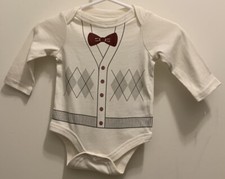 NWOT Infant Baby Boys Circo White Tuxedo Shirt NN/NN C Handsome