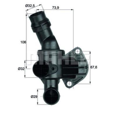 MAHLE Thermostat Kühlmittel mit Dichtung 87°C für Audi A3 TT Roadster TI 6 87