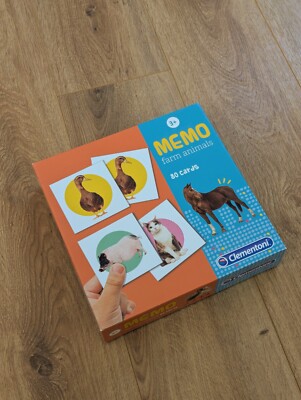 Clementoni Memo Bauernhoftiere 80 Karten Top Zustand