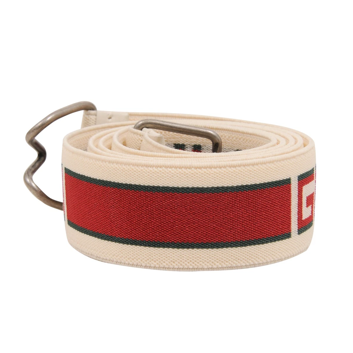 Gucci Reversible Leather And Printed Coated-canvas Belt in White