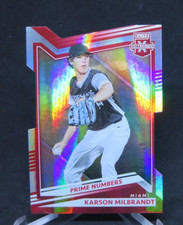 2022 Panini Elite Extra Edition Prime Numbers B Die-Cut /128 Karson Milbrandt LP