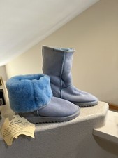 Human Australia Sheepskin Blue Ugg Boots Women s Size 9