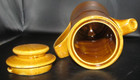 VTG MCM Brown Ceramic Pottery Tea/Coffee Pot Carafe Pitcher Entertaining Cafe — photo 5