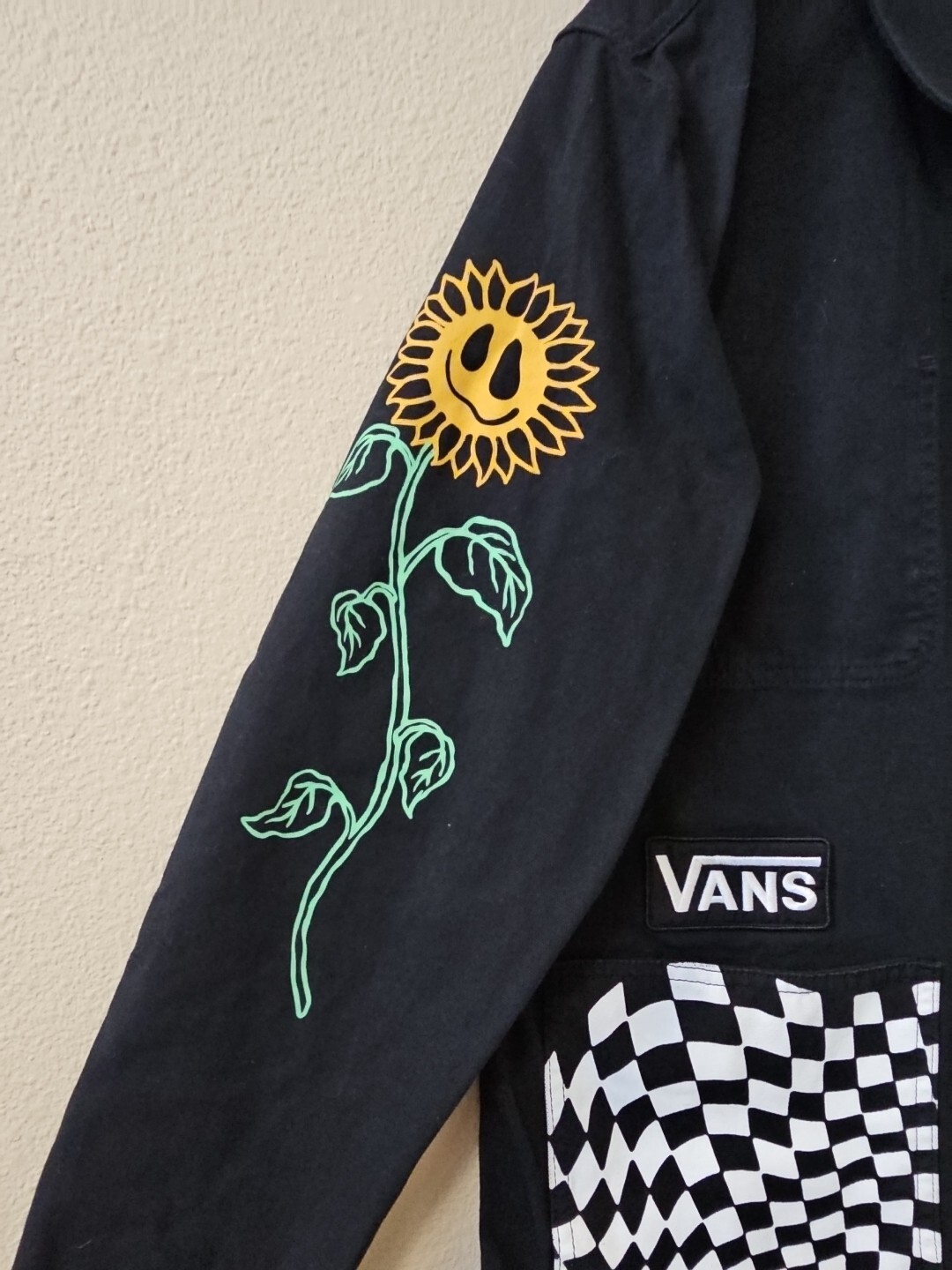 Vans Micro Dazed Drill Chore Coat Black Denim Jacket Mens Sz Med. Tyson Peterson image 6
