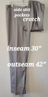 Alfred Dunner Comfort Straight Gray Pants Side Slit Pockets Flat Front Sz16 — photo 5
