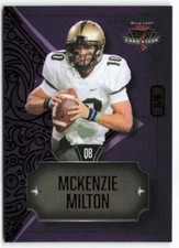 2023 McKenzie Milton Wild Card 7 Card Studs Diamond Purple Gold Foil Rookie 5/6. rookie card picture