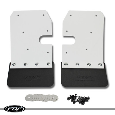 2014-2018 Polaris RZR 900 S 4 1000 XP OEM Front Mud Flap Kit Pair by PDP  WHITE