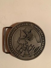 VINTAGE 1970s N. AMERICAN ASSOC. OF HUNTER SAFETY COORDINATORS BELT BUCKLE