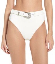 Onia Womens 187480 Emily Snow White Bikini Bottoms Swimwear Size S