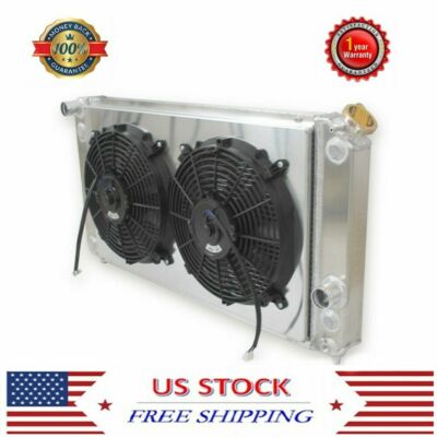 FOR 1968 69 70 71 1972 Chevelle GTO Cutlass Lemans 7.4L 4 Row Radiator& 2Fans