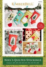 Noel's Quilted Stockings By Kimberbell - Machine Embroidery CD