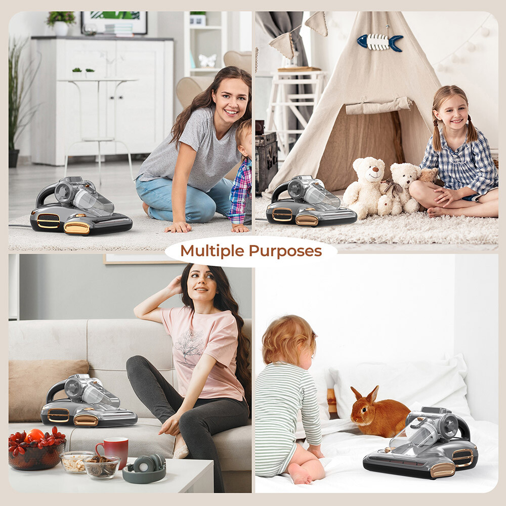 JIGOO T600 700W 15KPa Anti-Mite Vacuum Cleaner UV LED Display Aroma Diffusion