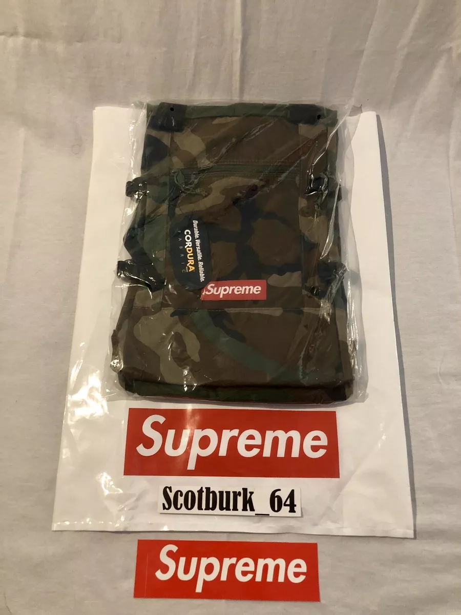 Supreme Tote Backpack Woodland Camo SS19 Brand New W/ Email & Order  Confirmation