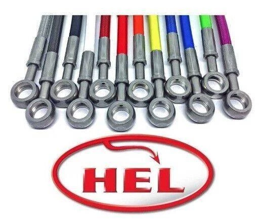 HEL Front & Rear Race Brake Lines Cagiva 650 Alazzura 1985 - 1988 Black - Изображение 2 из 4