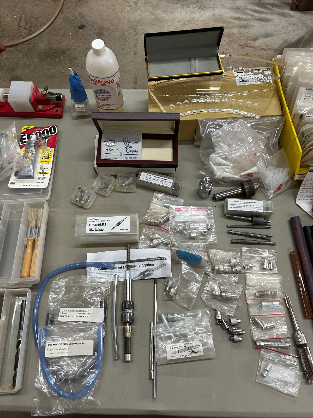 Pen turning business start up kit. Includes kits, parts, accessories, tools