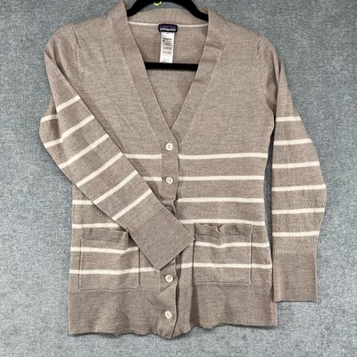 Merino Wool Cardigan Sweater In Wide 