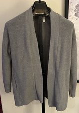 Women  s 2 Lululemon Open Gray Soft Cardigan Ribbed Merino Wool Blend