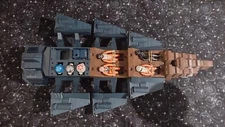 3D Printed Modular Spaceship Alpha-9 for 3.75 in Action Figures Ship Space Alien