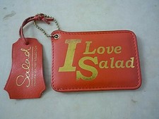 SALAD Genuine Leather Orange Slim Smart Card Holder Case ID Cover