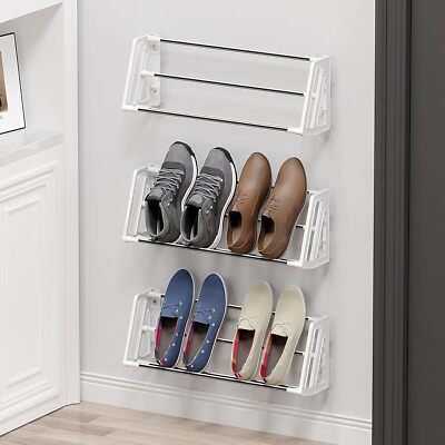 Wall Mounted Shoe Rack for RV Organization and Storage, Pack