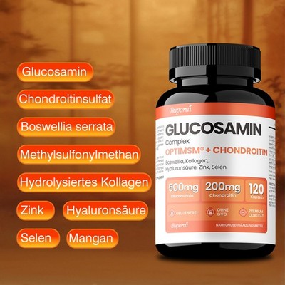 Glucosamine Complex - Lindert Gelenkschmerzen und Entzündungen, Boswellia, MSM