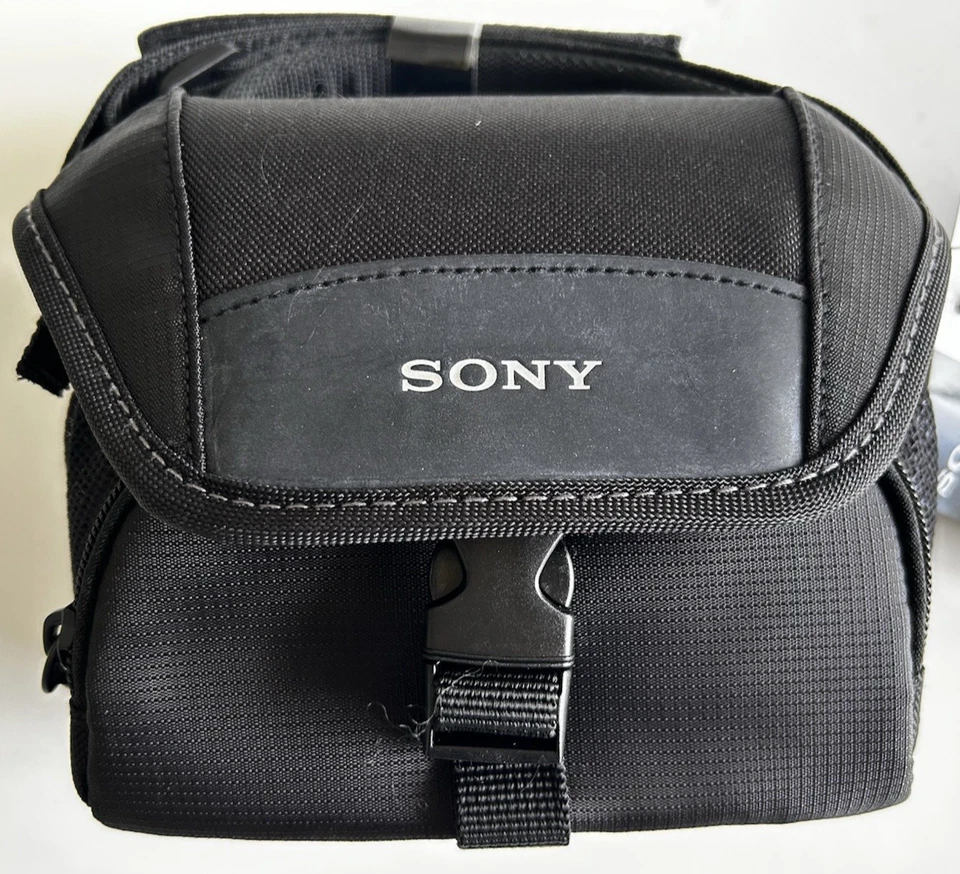 SONY Negro Suave Transporte Hombro Cámara Digital Video Cámara Estuche Bolso LCS-U11 Foto 2 de 4