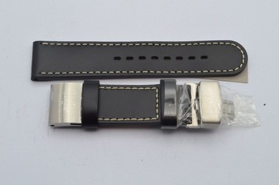 U-BOAT Leather Bracelet 20mm Pin Buckle 22mm 20-18 Black New
