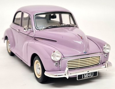 Minichamps 1/18 Morris Minor Million Lilac Diecast Scale Modellauto